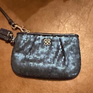 Sequin Blue Clutch